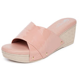 Ortho Joy Fancy Doctor Slippers | Soft Chappal For Women | Comfortable Wedges Sandals For Women Stylish,Light Pink,4,B09XMGMVNT