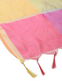 Weavers Villa Poly Silk Multicolored Ethnic Woven Dupatta For Men (2.20 Mtrs)