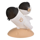 MIXEN Rocket Astronaut 2in1 Sculpture Pen Pencil Holder Organizer, Creative Space Design Desktop Accessory for Office & Home