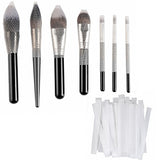 CLOTHOBEAUTY 40 pcs Makeup Brushes Pen Guard Protector Set Reusable Expandable Mesh Cover(Not include Brushes)