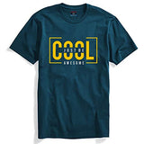 Adro Just Be Cool Design Printed T-Shirts For Men & Women (Rnr-S35-Jba-Sb_Teal_L)