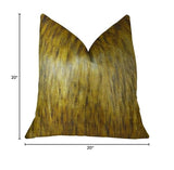 Plutus Brands Golden Wolf Throw Pillow, 20 X 20, Light & Dark Brown