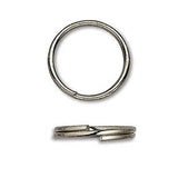 100 Plated Steel 12mm Round Double Loop Split Ring Jewelry Findings (Gunmetal)