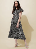Oomph! Women'S Western & Fusion Wear Midi Dresses For Women Beach Black - Md515,Black,Black,Xl