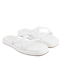 Shoetopia Cross Strap White Flats For Women & Girls /Eu40,White,7,B0F318HLMR