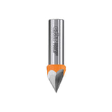 60Degree VGroove Bit, 1/2Inch Diameter, 1/2Inch Shank