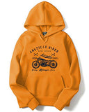 Adro Men'S Cotton Neck Hooded Sweatshirt (H-M-Ame-Mu_Mustard_L)
