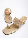 Shoetopia Girls Kh-5566 Golden Heeled Sandal - 6 Uk (Girls-Kh-5566-Golden),Golden,6,B0CQK3SRY6