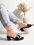 Shoetopia Girls Heel-311 Black Heeled Sandal - 6 Uk (Girls-Heel-311-Black),Black,6,B0CQK4G1TH