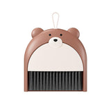 KUILONGT Mini Broom and Dustpan Set 6.2x6.3 Inches Compact Hand Broom for Desktop Table Countertop Car Office Kitchen Small Spac