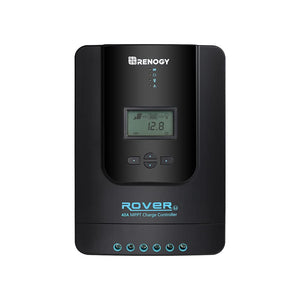 Renogy Rover 40 Amp 12V/24V Dc Input Mppt Solar Charge Controller Auto Parameter Adjustable Lcd Display Solar Panel Regulator Fi