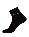 FYLTR Mens Ankle Length Socks Solid Color | Pack of 2 | Anti-microbial | Anti-odor (Every Ebony-Blue Bomber),Classic