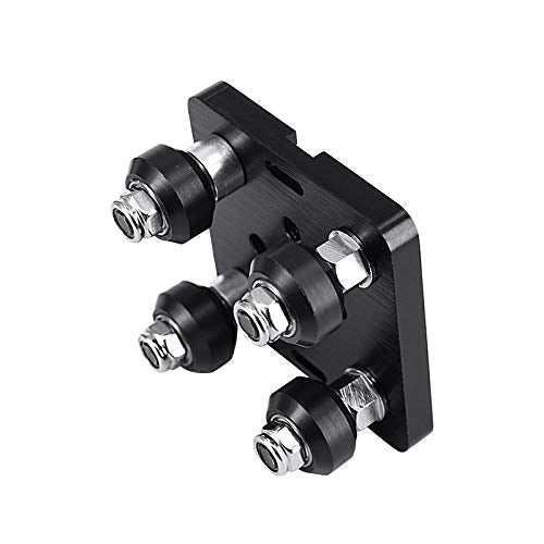 Zeelo Mini V Gantry Rod Plate with Wheel for V-Slot Aluminum Profile 3D Printer Accessories Parts Set for CNC Kossel Nema 23 Bla