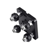 Zeelo Mini V Gantry Rod Plate with Wheel for V-Slot Aluminum Profile 3D Printer Accessories Parts Set for CNC Kossel Nema 23 Bla
