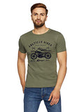 Adro Men'S Regular Fit T-Shirt (Rnr-M-Ame-Ol-L_Olive Green_Large)