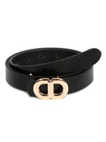 Teakwood Leathers Women Leather Belt With Golden Buckle Adjustable Holes, Casual Durable For All Occasions Classic Design For 