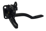 QCAA Self-Locking Gate Latch, 2-1/8, 304 Stainless Steel, Black Coated, Made in Taiwan, 1 Pack