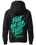 Adro Mens Fight For Your Right Backside Printed Hoodies In Premium Cotton Fleece 340 Gsm (H23-M-Fgt-Bl-M_Black)