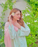 Anni Designer Women'S Rayon Blend Embroidered Straight Kurta With Pant & Dupatta (Baad Green_Xl_Green_X-Large),Green,XL,Rayon Blend,Regular,Kurta, Scarf