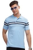 Adro Men'S Solid Regular Fit Polo Shirt (Pnop24-L1-Sknbwh_Sky Blue