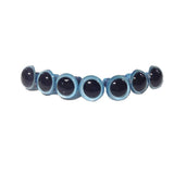 50Pcs 18mm/0.71Plastic Safety Eyes Blue Solid Safety Eyes Craft Doll Eyes Stuffed Crochet Animal Eyes with Washers for DIY Craft