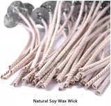 100pcs ECO 16 Wicks for Soy Candles, 6 inch eco Pretabbed Candle Wicks for Candle Making,CD 22 Thick Candle Wick with Base