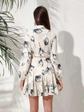Leriya Fashion Rayon Women Mid-Thigh Length Fit And Flare Dress (Lf-Wd1238_White, Medium