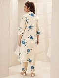 Libas Women'S Cotton Blend Kurta Sets (99601_White_Xl)