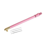 ATORSE Embroidery Crochet Hook French Crochet Needle DIY Tools Kit Sewing Pink