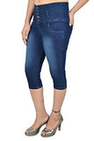 Nifty Women'S Slim Fit Capris (1347, Blue, 34)