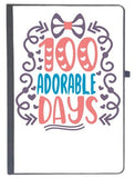 Udnag Ruled Notebook Diary Adorable Days | 100 Adorable Days, [A5 80Pages 80Gsm]
