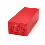 Jayco Stainless Steel Locker Safe Storage Cash Peti Bank Jewellery Box Container 12 Long Color Coated (Red)
