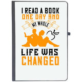 Udnag Ruled Notebook Diary Reading | I Read A Book One Day And My Whole Life Was Changed, [A5 80Pages 80Gsm]