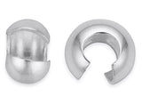 20pcs Adabele Authentic 925 Sterling Silver 5mm Crimp Bead Knot Cover End Caps Hypoallergenic for DIY Craft Jewelry Making SS227