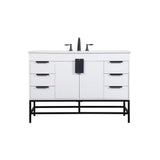 Elegant Decor Indoor Modern Under Sink Bathroom Fixtures Storage Organizer Cabinet 30 Inch Single Bathroom Vanity - Green With B