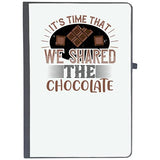 Udnag Ruled Notebook Diary Chocolate | ItS Time That We Shared The Chocolate, [A5 80Pages 80Gsm]
