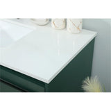 Elegant Decor Sloane 40 Mdf And Steel Single Bathroom Vanity In Green