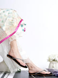 Shoeopia Embellished Strap Silver Flats For Women & Girls /Eu42,Silver,9,B0DZVPQ33Y