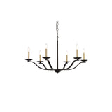 Elegant Lighting Living District Trey 36 Inch Pendant In Black