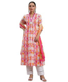 GRECIILOOKS Women'S Rayon A-Line Printed V-Neck Kurta With Palazzo & Dupatta | Ethnic Set | Dupatta Set | Suit Set | Kurta And P
