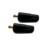 WeldingCity 2pk DinseType TwistLock Welding Cable Insulated Male Connector 70series (5070mm AWG 1/03/0) for Welders Miller
