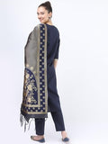 Ketch Women'S Polyester Kurta Set (Khk3000087_Navy Navy 2Xl