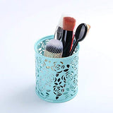 TS Playy Pen & Pencil Holder Multi Purpose Use Metal Round Stand Organizer Flower Design For Office Desk (Multi Color)