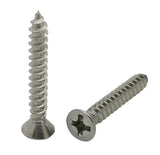 BCP Fasteners 100 pack #10 x 1 Flat Head 304 Stainless Phillips Head Wood Screws (BCP27)
