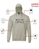 Adro Men'S Cotton Neck Hooded Sweatshirt (H22-M-Set-Ch_Beige_2Xl)