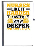 Udnag Ruled Notebook Diary Nurse | Nurses Like It Harder, [A5 80Pages 80Gsm]