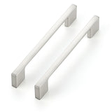 Ravinte Decor 20 Pack Kitchen Cabinet Handles 5 Hole Center Wide Foot Drawer Pulls - Brushed Nickel Cabinet Pulls Solid Kitchen 