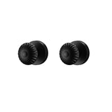 NCSEN Interior Door Knobs for Closet, Heavy Duty Matt Black Door Knob Door Handles, Seashell Dummy Knob with Round Rosette