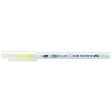 Zig Clean Color Real Brush Marker, Fluorescent Yellow