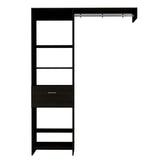 Tuhome Manchester 150 Closet System Engineered Wood Closet Systems In Black